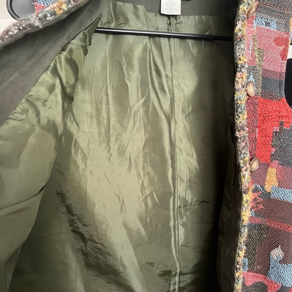 Coldwater Creek Patchwork Vest Multi SZ S Boho Hipster Artsy Cabincore Grandma - Picture 9 of 10